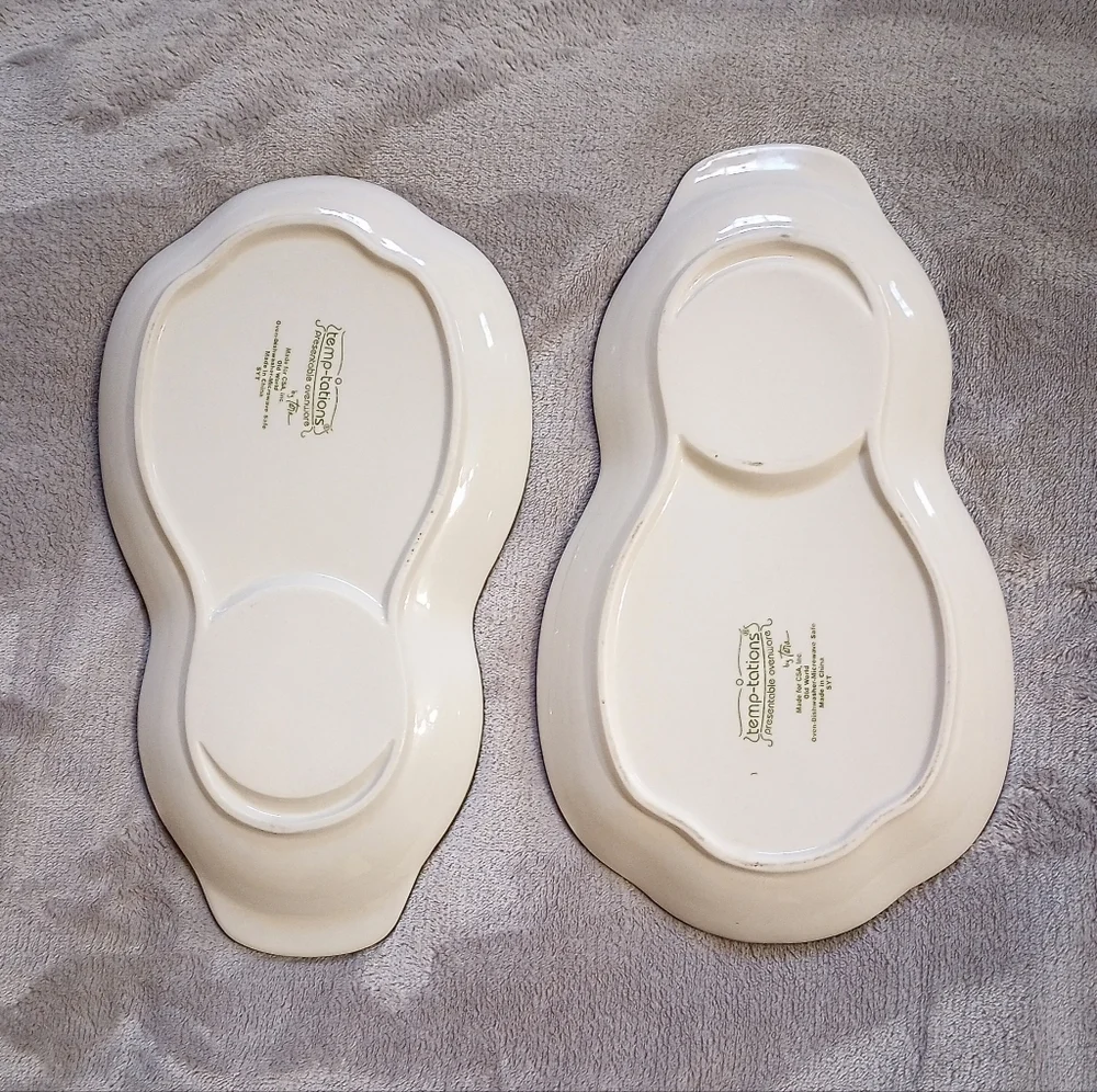 Temp-tations by Tara Temptations by Tara Snack Plates Old World Green